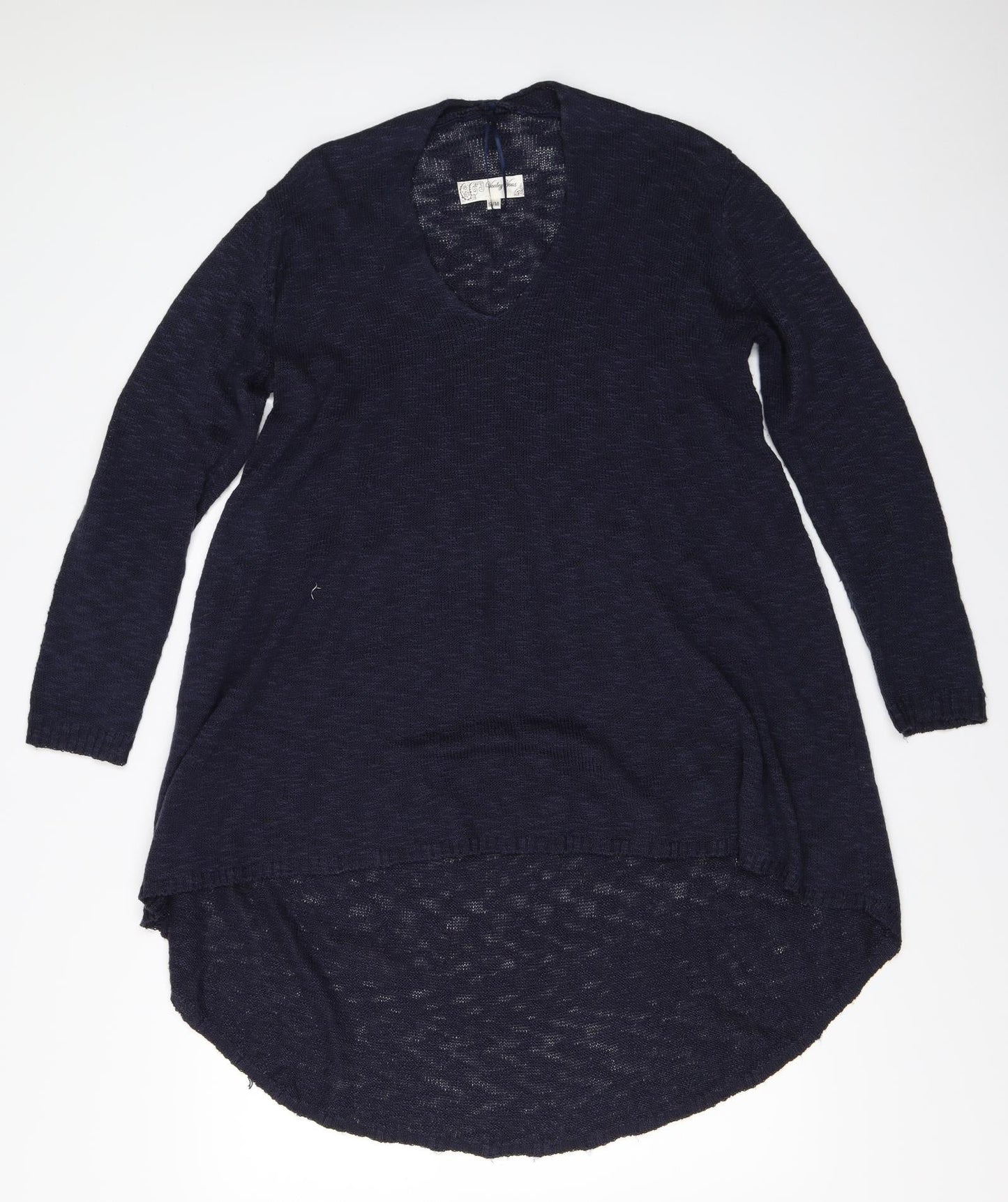 Womens UK Size S Vouley Vous Blue Tunic Jumper