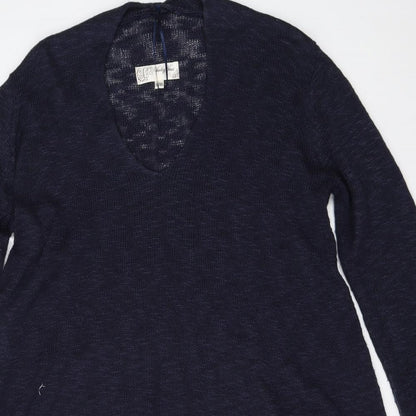 Womens UK Size S Vouley Vous Blue Tunic Jumper