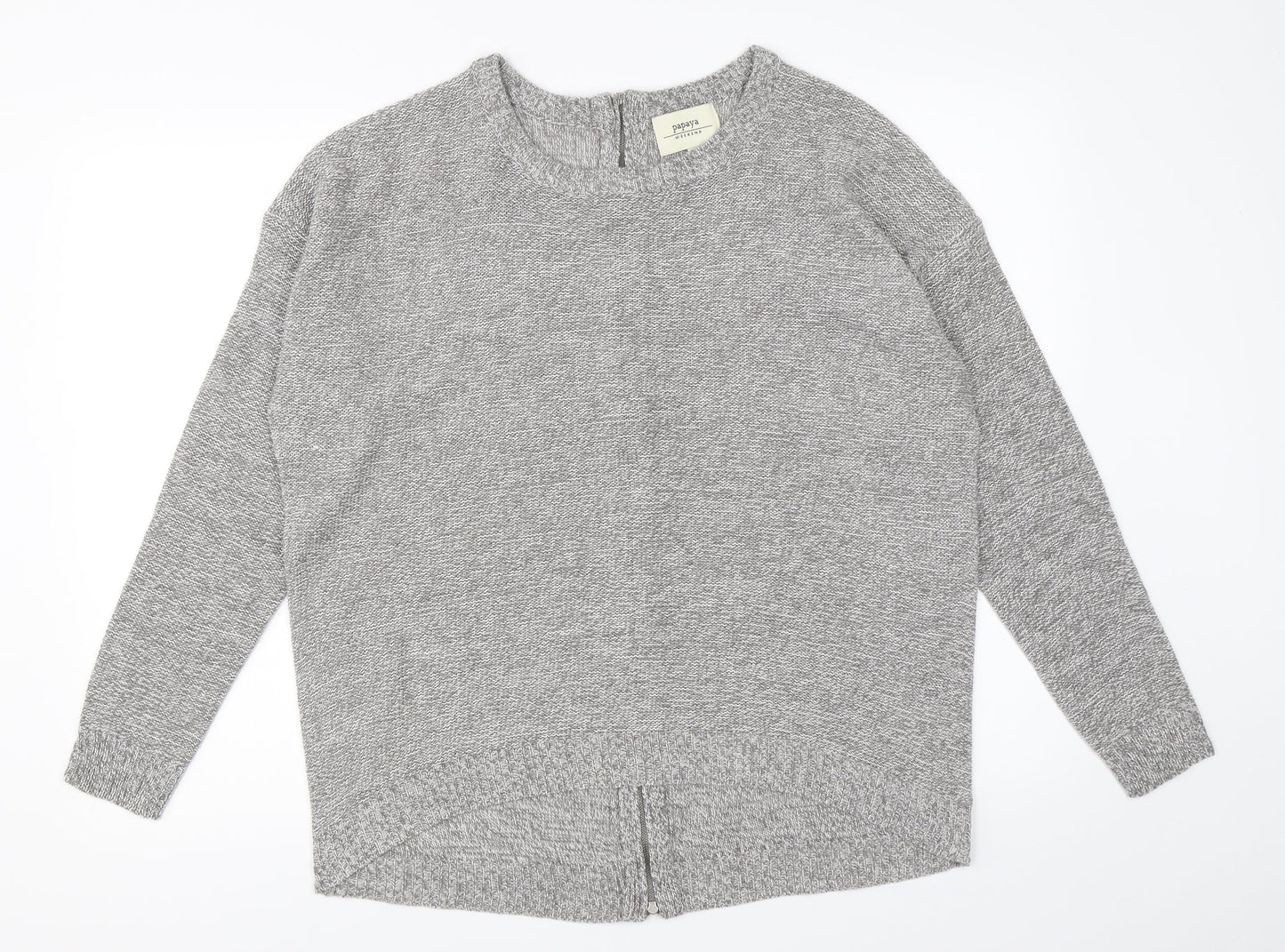 Womens UK Size M Atmosphere Grey Pullover Jumper