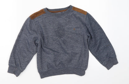Rebel Boys Blue   Pullover Sweatshirt Size 5-6 Years