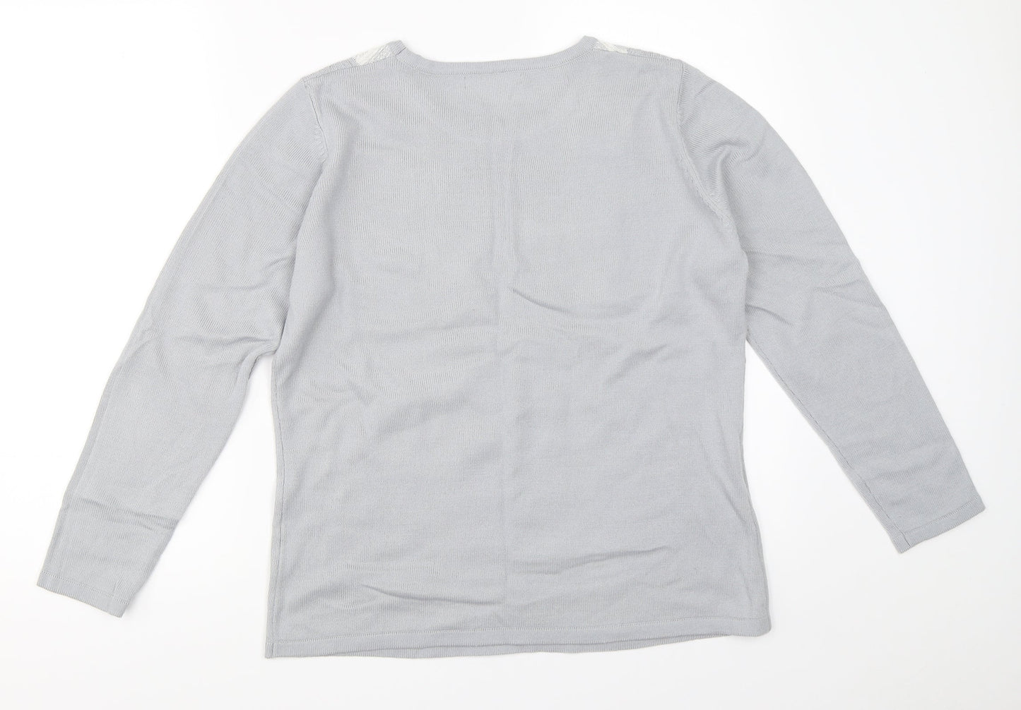 Womens UK Size S Bm Collection Blue Pullover Jumper