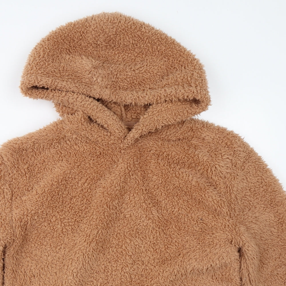 Womens UK Size S NEXT Brown Pullover Hoodie