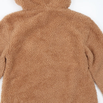 Womens UK Size S NEXT Brown Pullover Hoodie