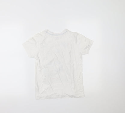 Primark Girls White   Pullover T-Shirt Size 9-10 Years