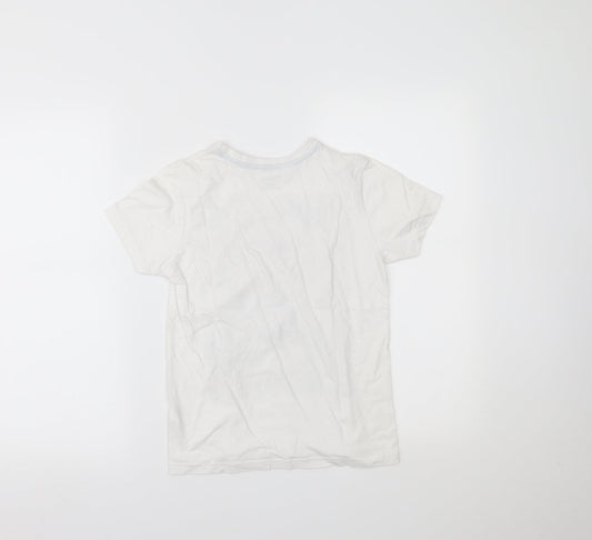 Primark Girls White   Pullover T-Shirt Size 9-10 Years