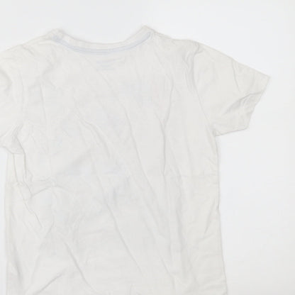 Primark Girls White   Pullover T-Shirt Size 9-10 Years
