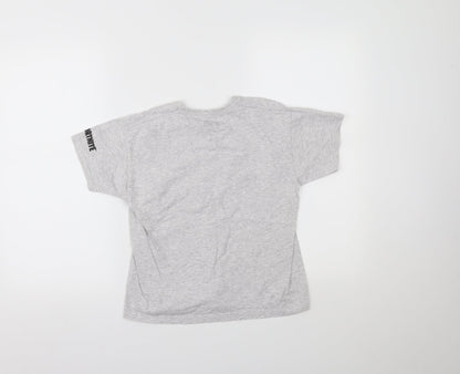 Matalan Boys Grey   Pullover T-Shirt Size S  - FORTNITE