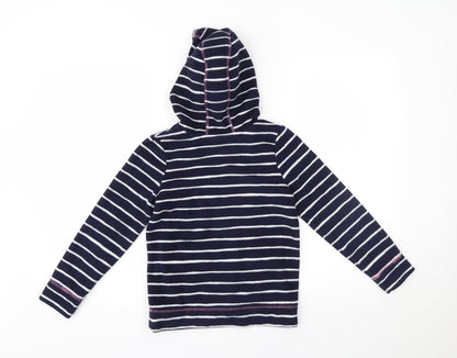 George Girls Blue Striped  Pullover Hoodie Size 8-9 Years
