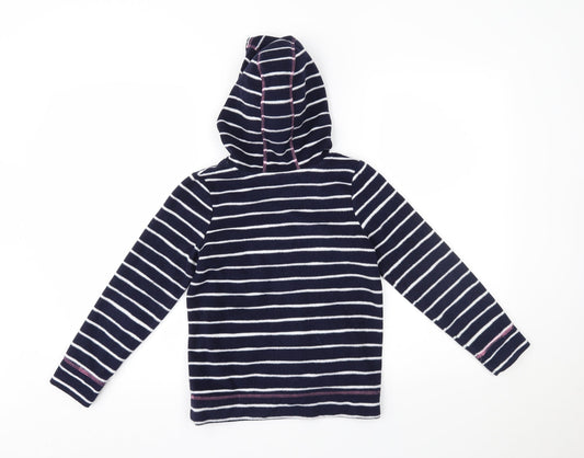 George Girls Blue Striped  Pullover Hoodie Size 8-9 Years