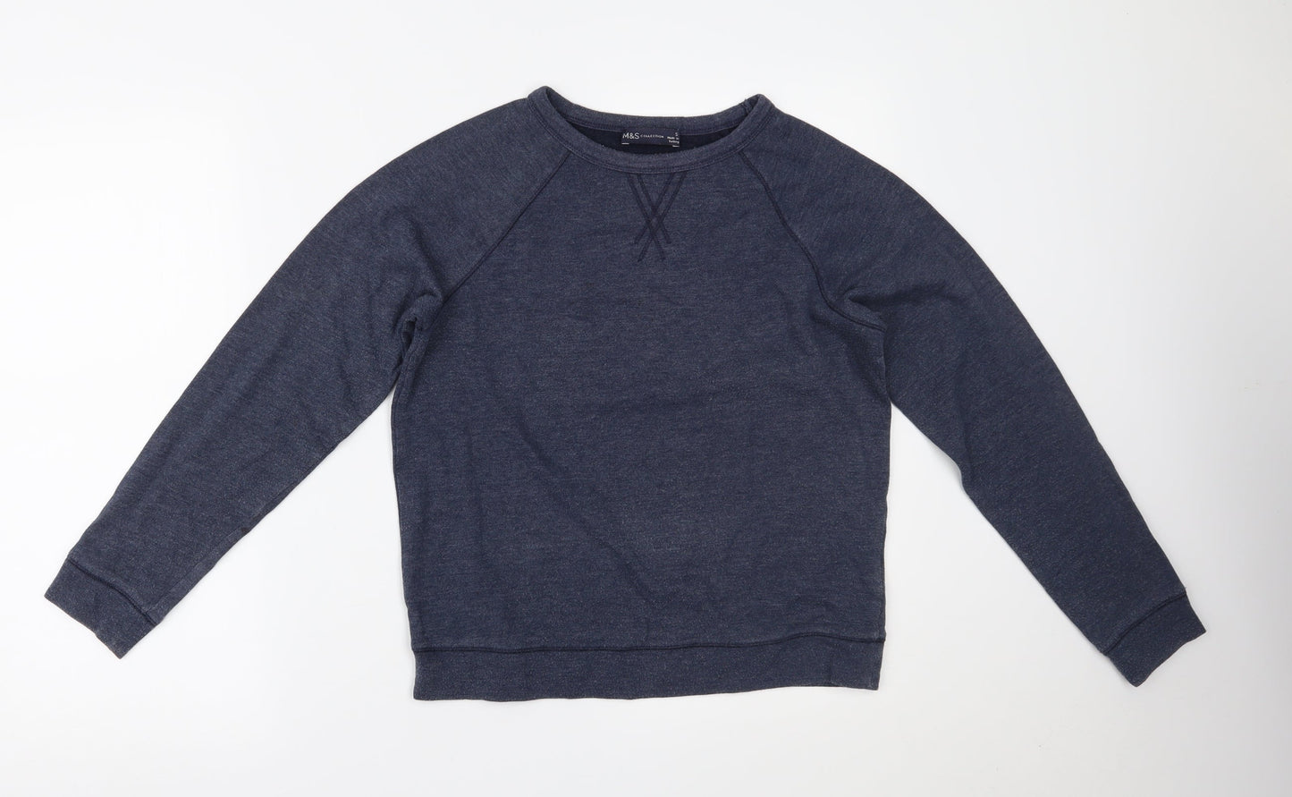 Womens UK Size S Marks and Spencer Blue Pullover Jumper