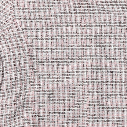 Anthology Womens Pink Check  Overcoat Coat Size 14