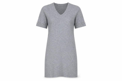 M&V Womens Grey   Jumper Dress  Size M