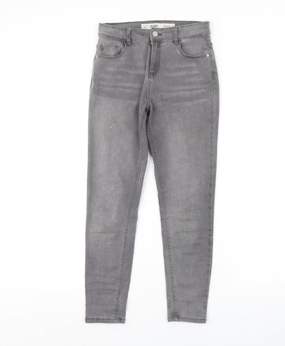 Denim & Co. Girls Grey  Denim Skinny Jeans Size 11 Years