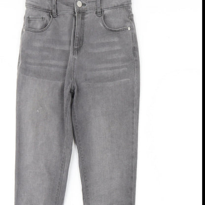 Denim & Co. Girls Grey  Denim Skinny Jeans Size 11 Years