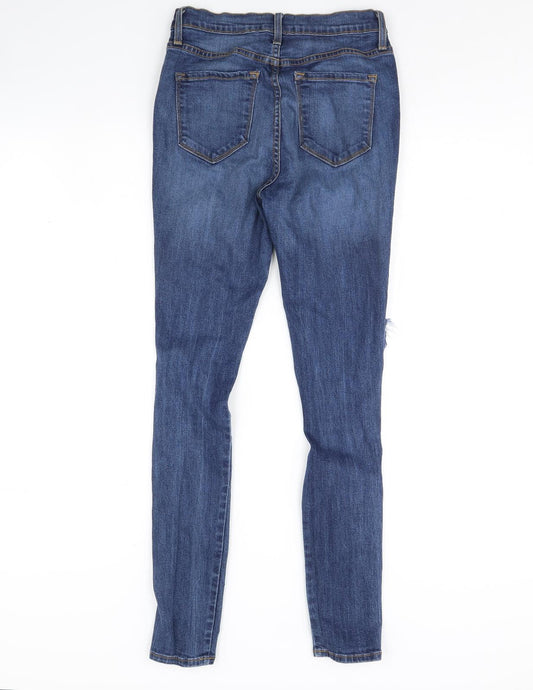 Fashion Nova Womens Blue  Denim Skinny Jeans Size 28 in L29 in