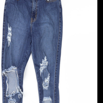 Fashion Nova Womens Blue  Denim Skinny Jeans Size 28 in L29 in