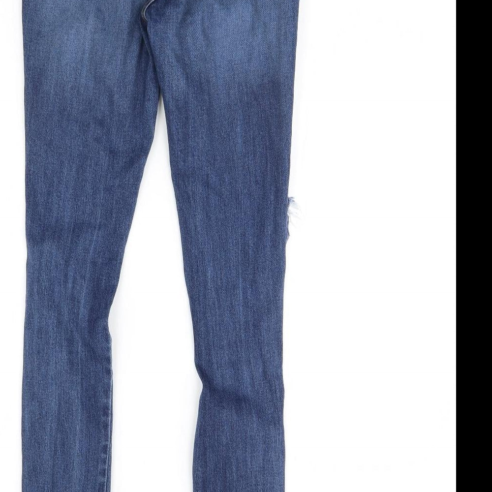 Fashion Nova Womens Blue  Denim Skinny Jeans Size 28 in L29 in