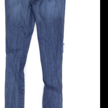 Fashion Nova Womens Blue  Denim Skinny Jeans Size 28 in L29 in
