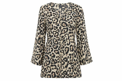 Missguided Womens Brown Animal Print  Mini  Size 10