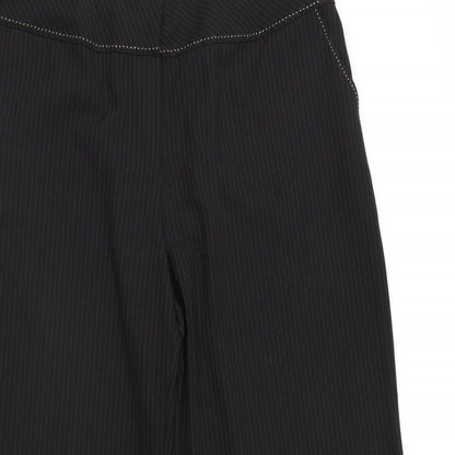 Nightingales Womens Black Striped  Trousers  Size 20 L32 in