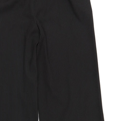 Nightingales Womens Black Striped  Trousers  Size 20 L32 in