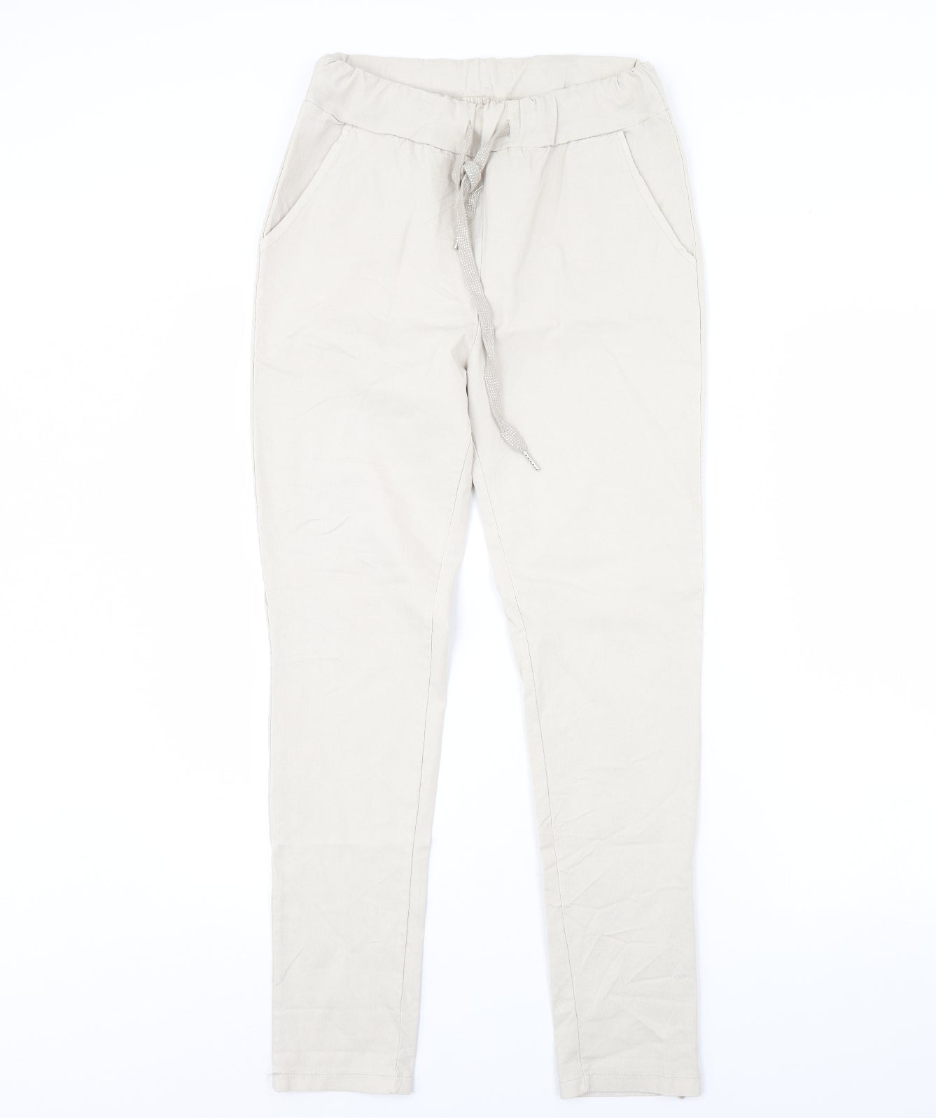 Womens UK Size 28 in Preworn Regular Fit  Beige Trousers