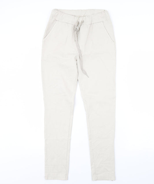 Womens UK Size 28 in Preworn Regular Fit  Beige Trousers