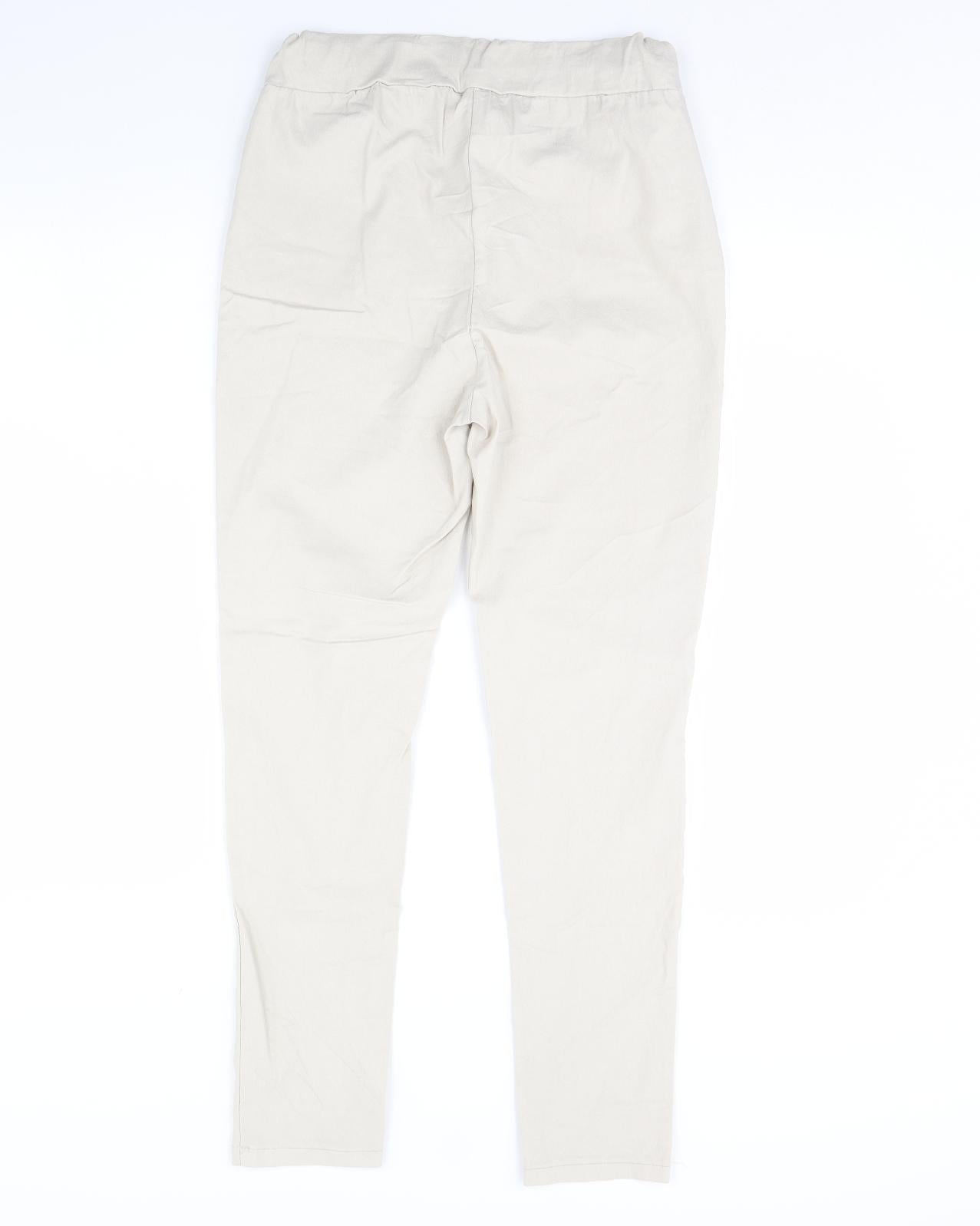Womens UK Size 28 in Preworn Regular Fit  Beige Trousers