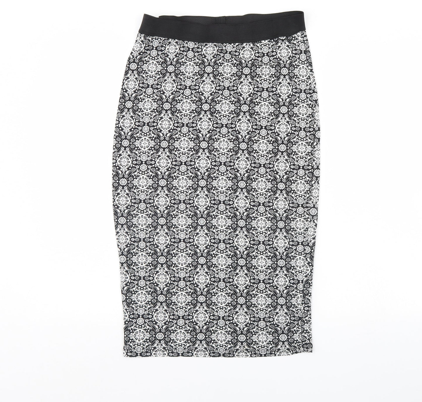 George Womens White Fair Isle  Bandage Skirt Size 10