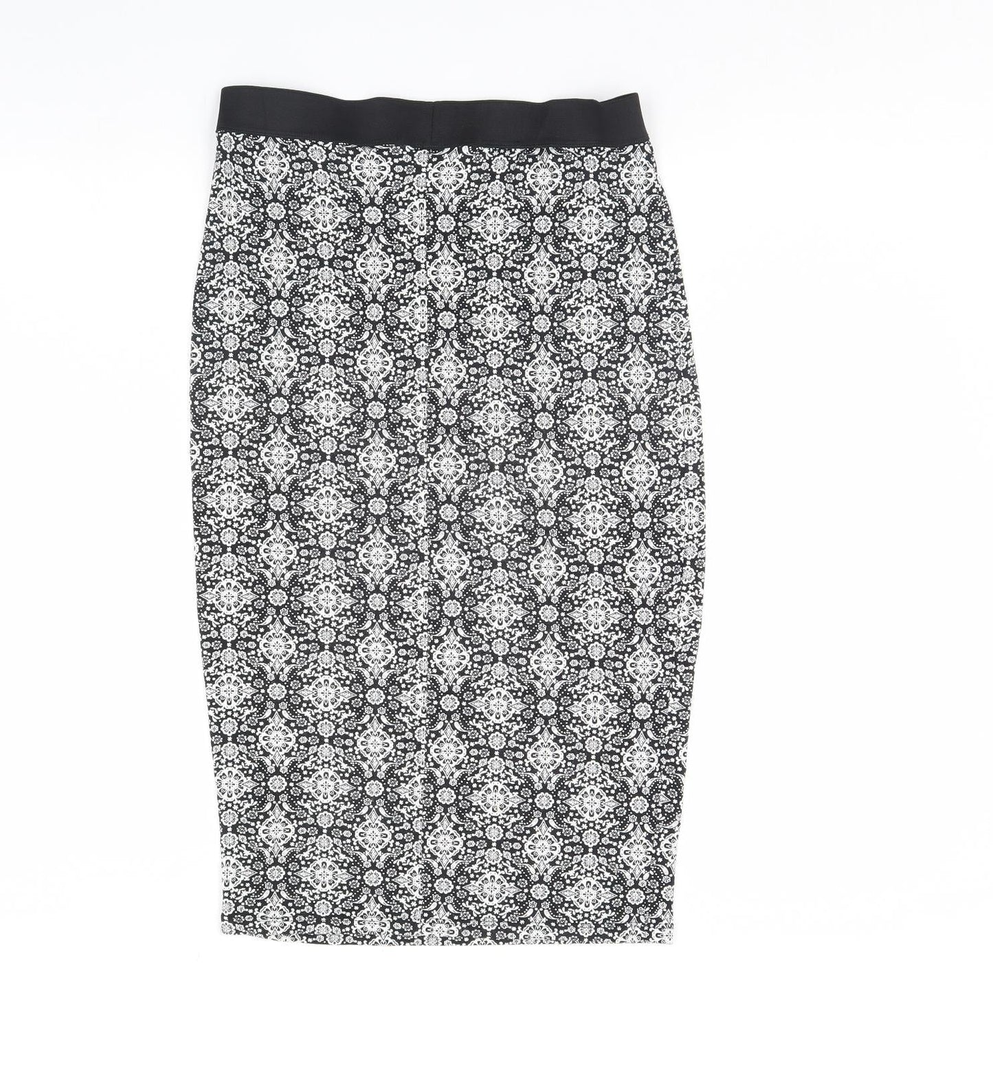 George Womens White Fair Isle  Bandage Skirt Size 10