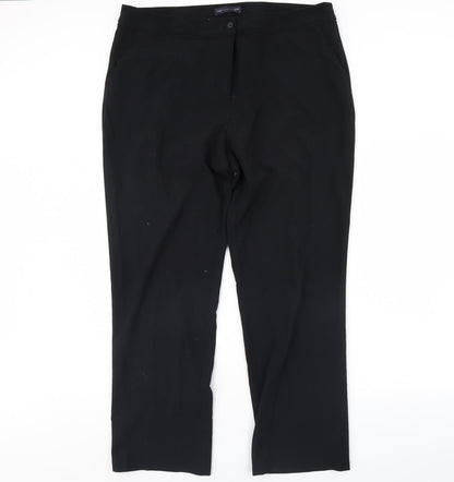 M&S Womens Black   Dress Pants Trousers Size 40 in L31 in