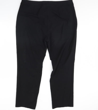 M&S Womens Black   Dress Pants Trousers Size 40 in L31 in