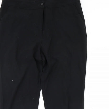 M&S Womens Black   Dress Pants Trousers Size 40 in L31 in