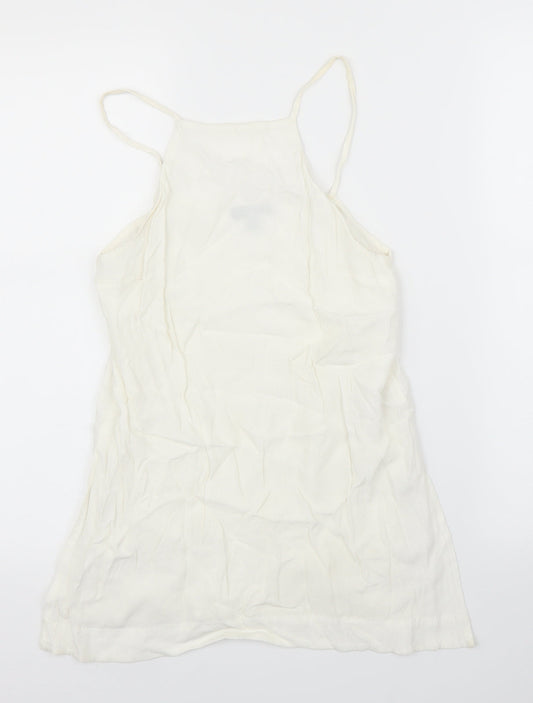 Womens UK Size 6 Topshop White Camisole Blouse