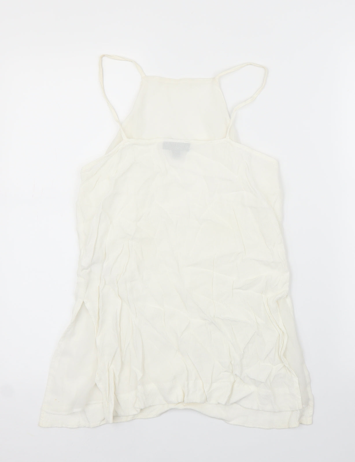 Womens UK Size 6 Topshop White Camisole Blouse