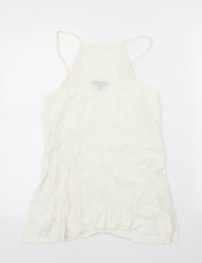Womens UK Size 6 Topshop White Camisole Blouse