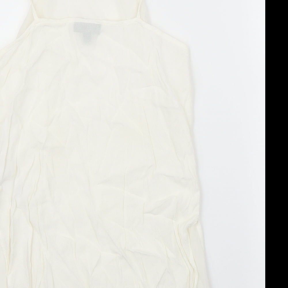 Womens UK Size 6 Topshop White Camisole Blouse