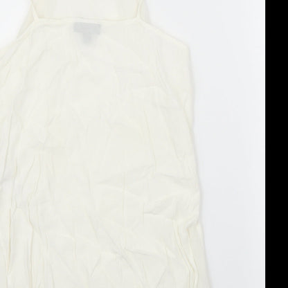 Womens UK Size 6 Topshop White Camisole Blouse