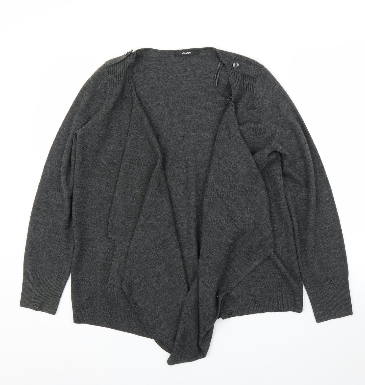 George Womens Grey   Cardigan Jumper Size 14