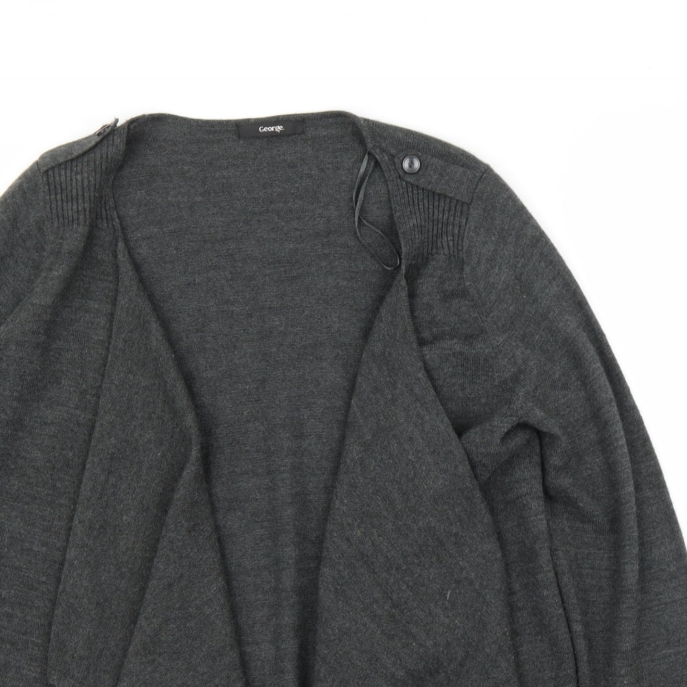 George Womens Grey   Cardigan Jumper Size 14