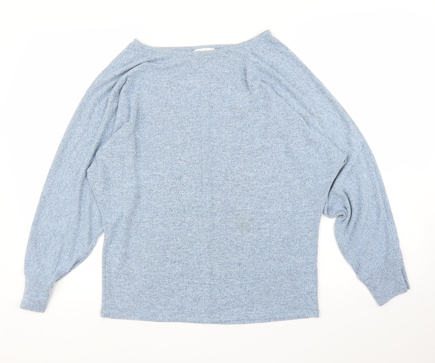 Womens UK Size M Apricot Blue Basic Blouse