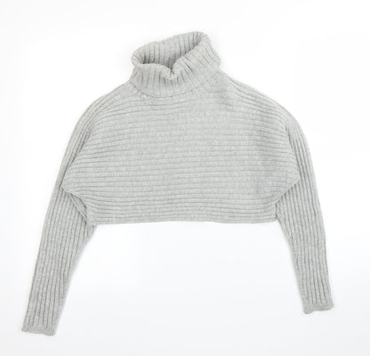 Womens UK Size S New Look Grey Pullover Jumper