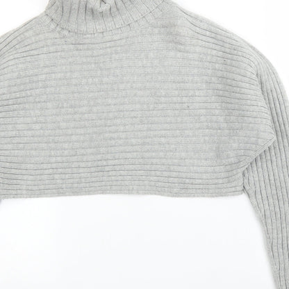 Womens UK Size S New Look Grey Pullover Jumper
