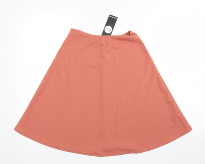 Boohoo Womens Pink   A-Line Skirt Size 6