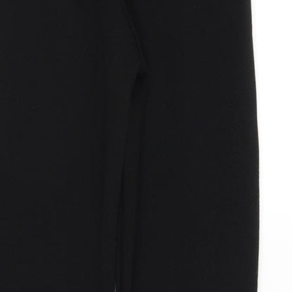Womens UK Size 6 Boohoo Regular Fit Carrot Black Trousers