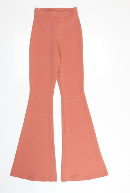 Womens UK Size 6 Boohoo Regular Fit Sweatpants Pink Trousers