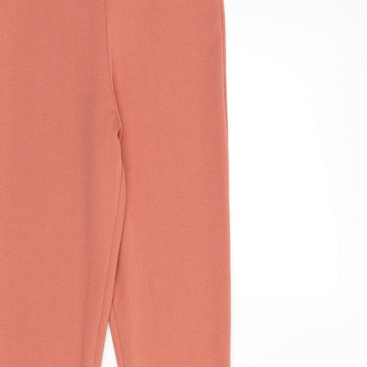 Womens UK Size 6 Boohoo Regular Fit Sweatpants Pink Trousers