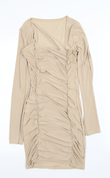 Preworn Womens Beige   Bodycon  Size 6