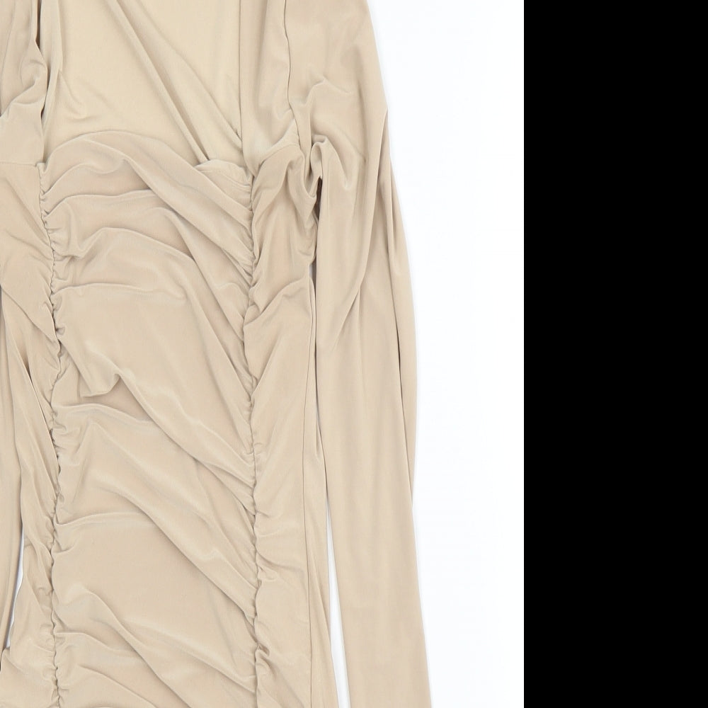Preworn Womens Beige   Bodycon  Size 6