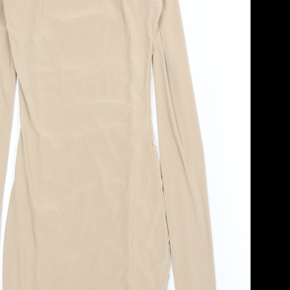 Preworn Womens Beige   Bodycon  Size 6